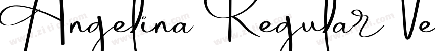 Angelina RegularVers字体转换